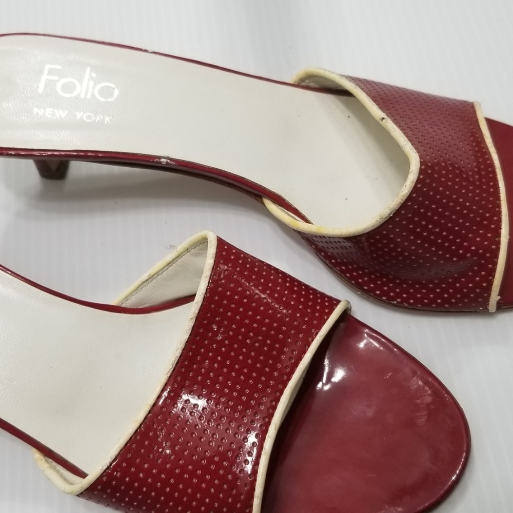 Red Women's Slide Sz 7.5 - 8 (runs small says 8)